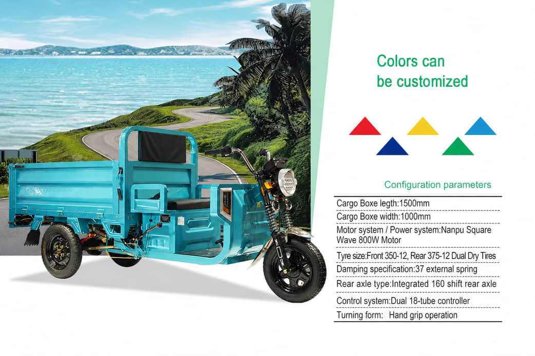 New Model Open Cabin Electric Cargo Tricycle New Model Open Cabin Electric Cargo Tricycle
