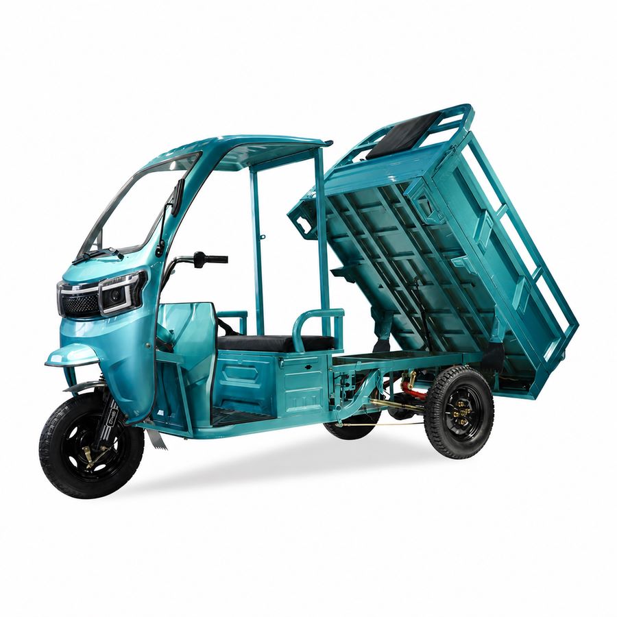 Three-wheeled Motorcycle Agricultural Truck Electric Cargo Loading Box Dump Truck