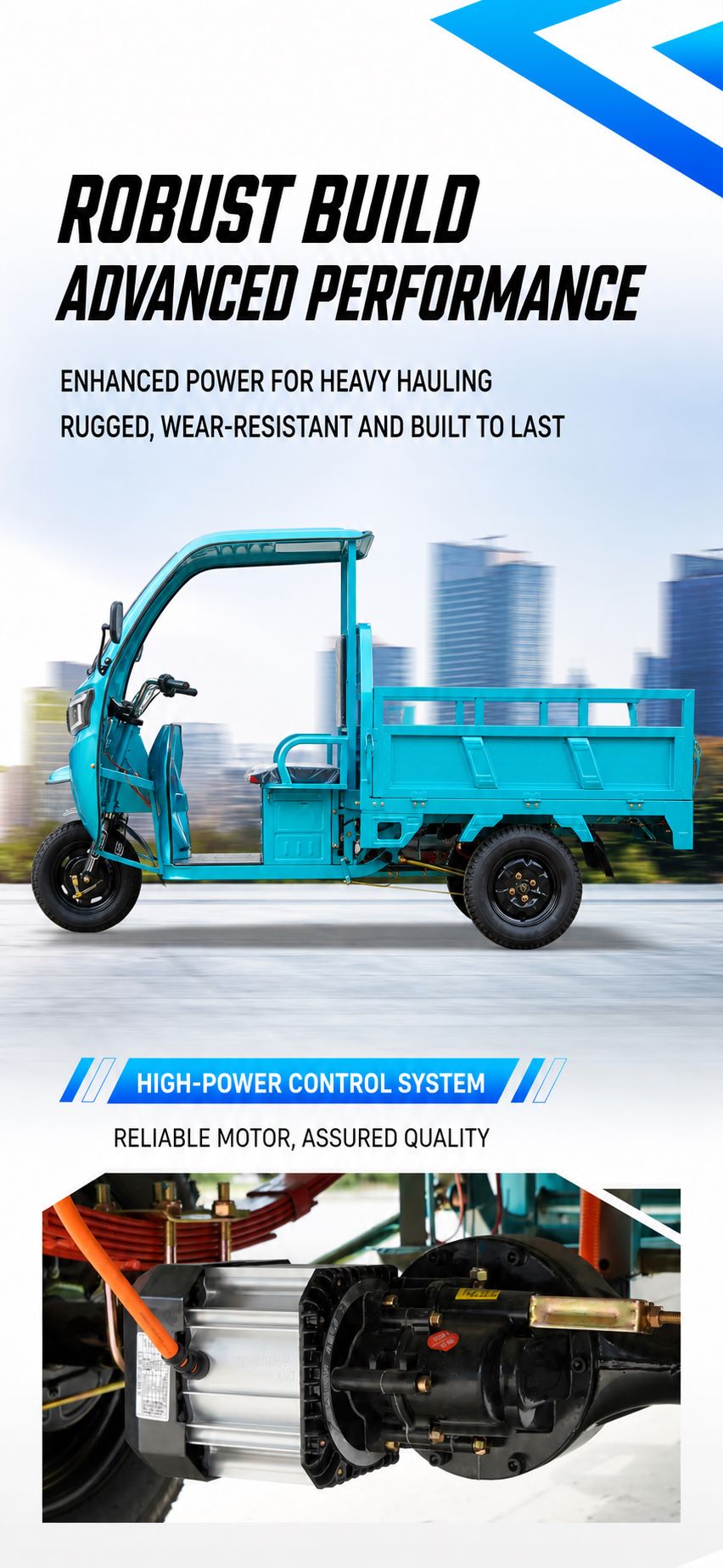 Three-wheeled Motorcycle Agricultural Truck Electric Cargo Loading Box Dump Truck Three-wheeled Motorcycle Agricultural Truck Electric Cargo Loading Box Dump Truck