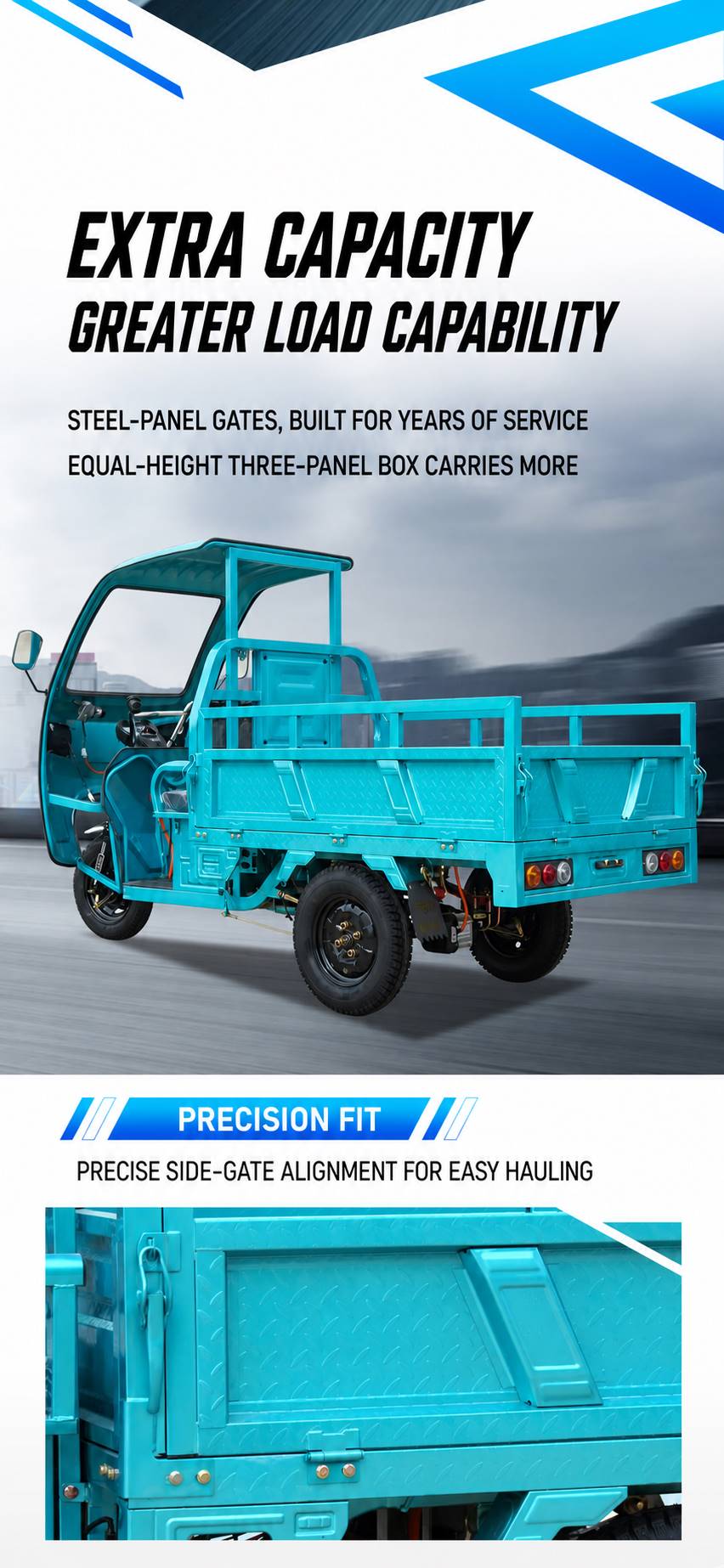 Three-wheeled Motorcycle Agricultural Truck Electric Cargo Loading Box Dump Truck Three-wheeled Motorcycle Agricultural Truck Electric Cargo Loading Box Dump Truck