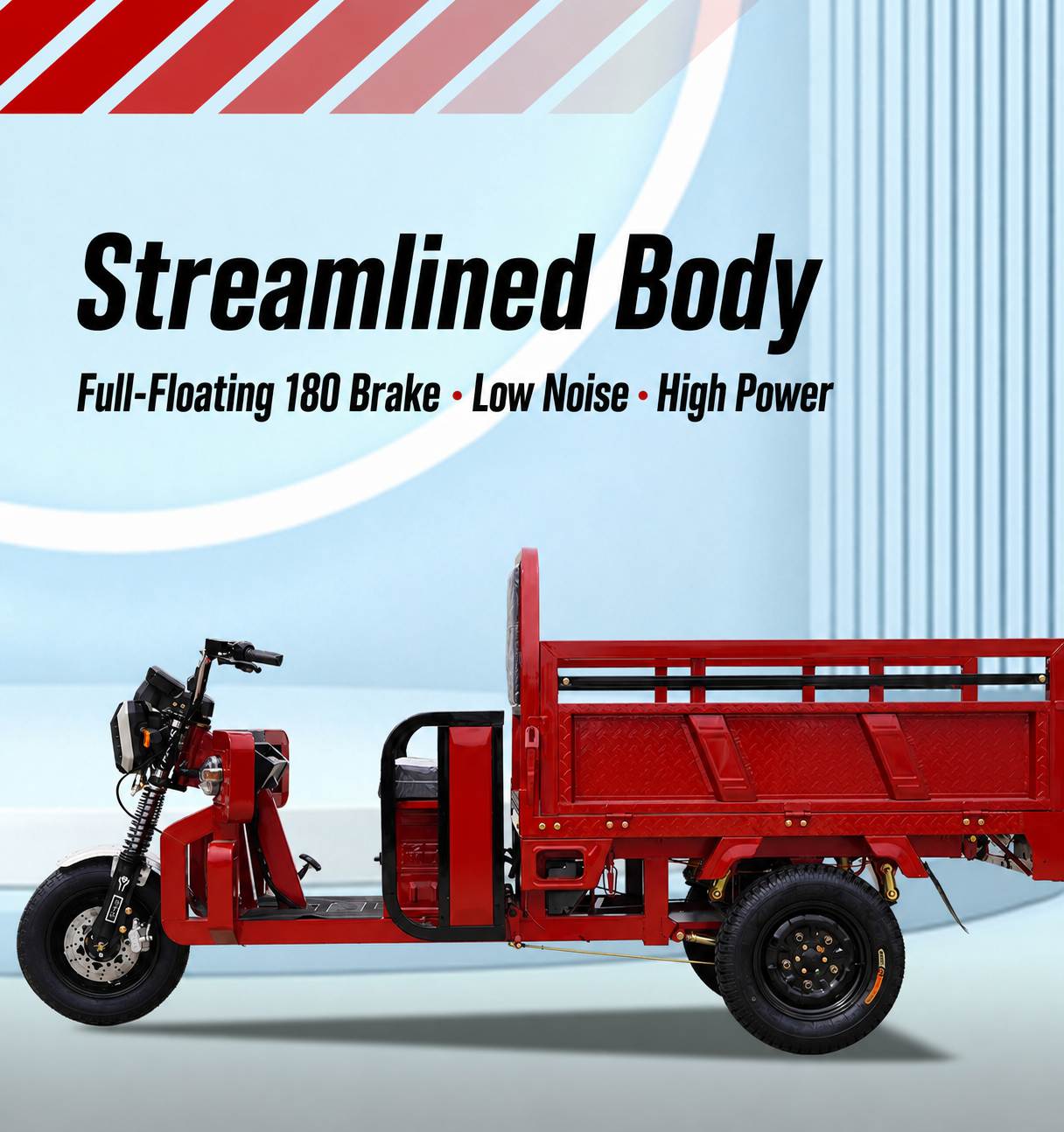 1200W Heavy-Duty Electric Cargo Tricycle with Reinforced Steel Cargo Box 1200W Heavy-Duty Electric Cargo Tricycle with Reinforced Steel Cargo Box