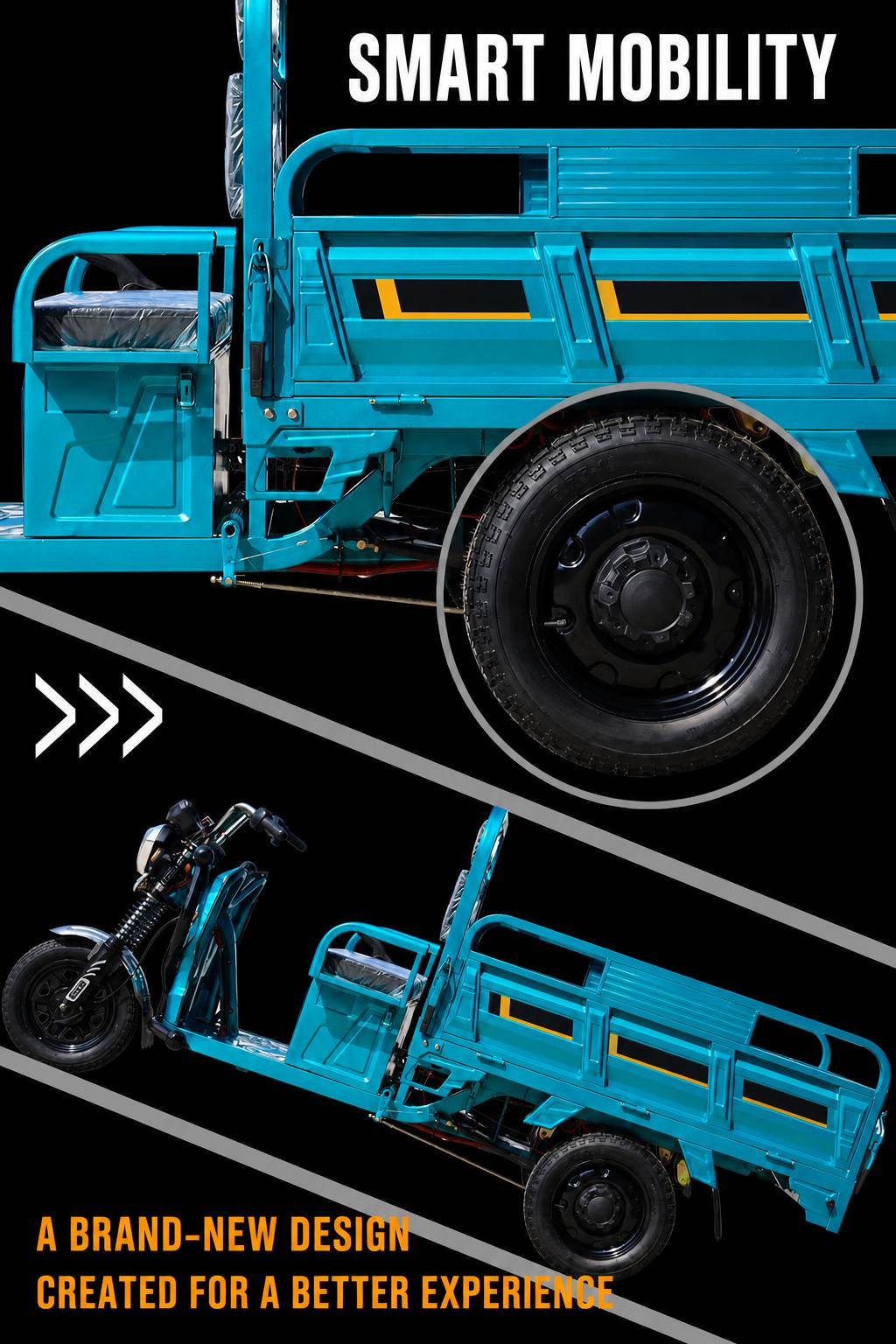 Heavy-Duty Electric Cargo Tricycle | 1000W Three-Wheel Utility Vehicle | Farm, Delivery & Commercial Heavy-Duty Electric Cargo Tricycle | 1000W Three-Wheel Utility Vehicle | Farm, Delivery & Commercial