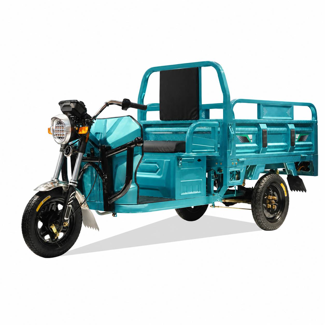 Heavy-Duty Electric Cargo Tricycle | 1000W Three-Wheel Utility Vehicle | Farm, Delivery & Commercial