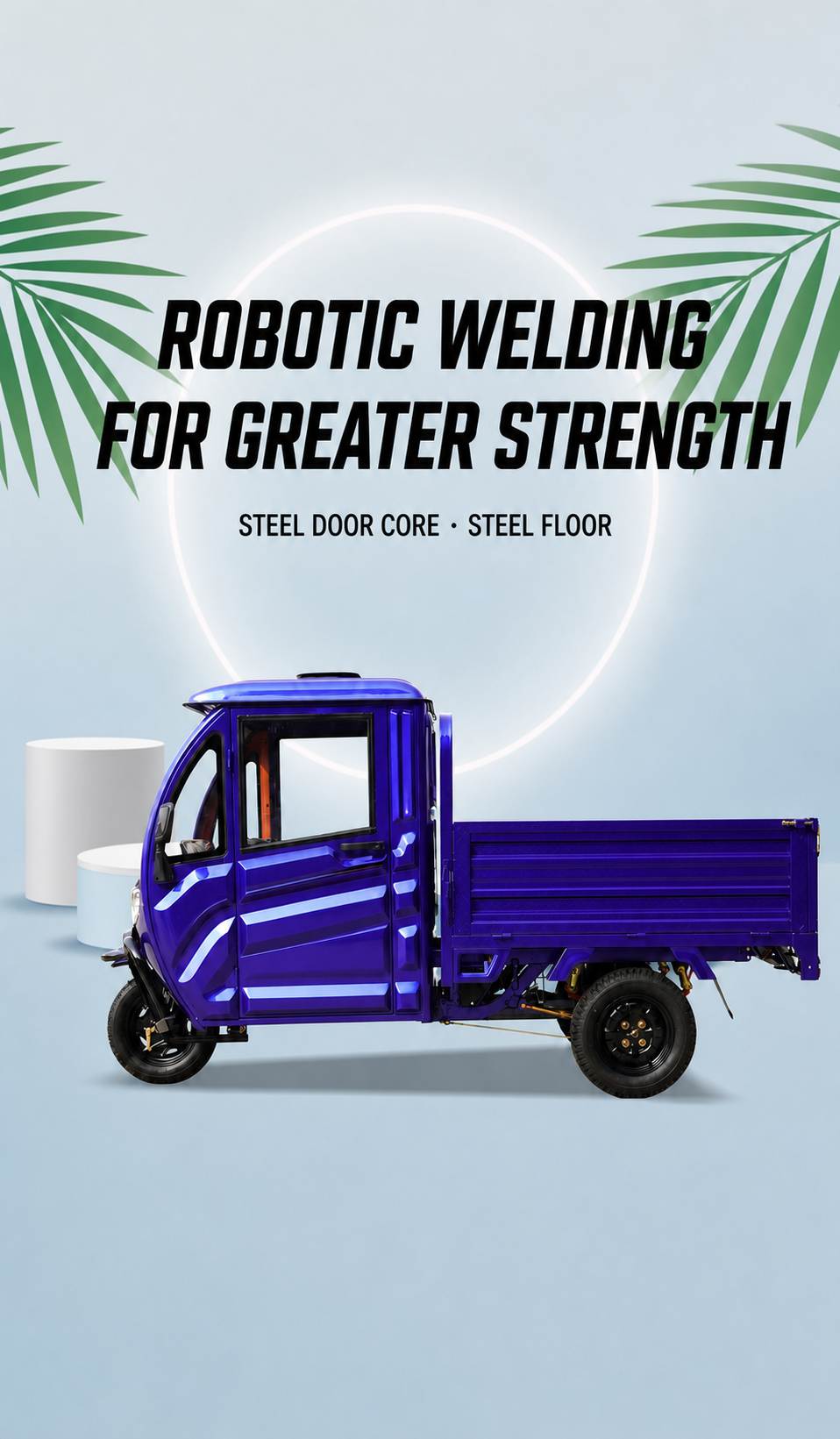 Customized Big Power Agricultural Electric Cargo Tricycle | Closed Cab High Load Trike Factory Whole Customized Big Power Agricultural Electric Cargo Tricycle | Closed Cab High Load Trike Factory Whole