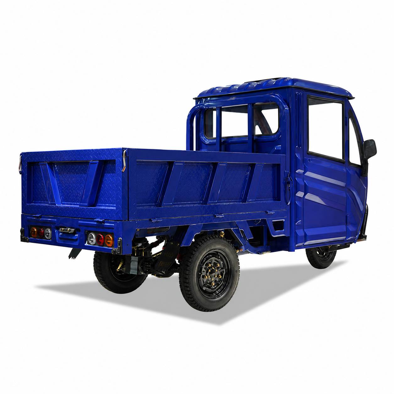 Customized Big Power Agricultural Electric Cargo Tricycle | Closed Cab High Load Trike Factory Whole