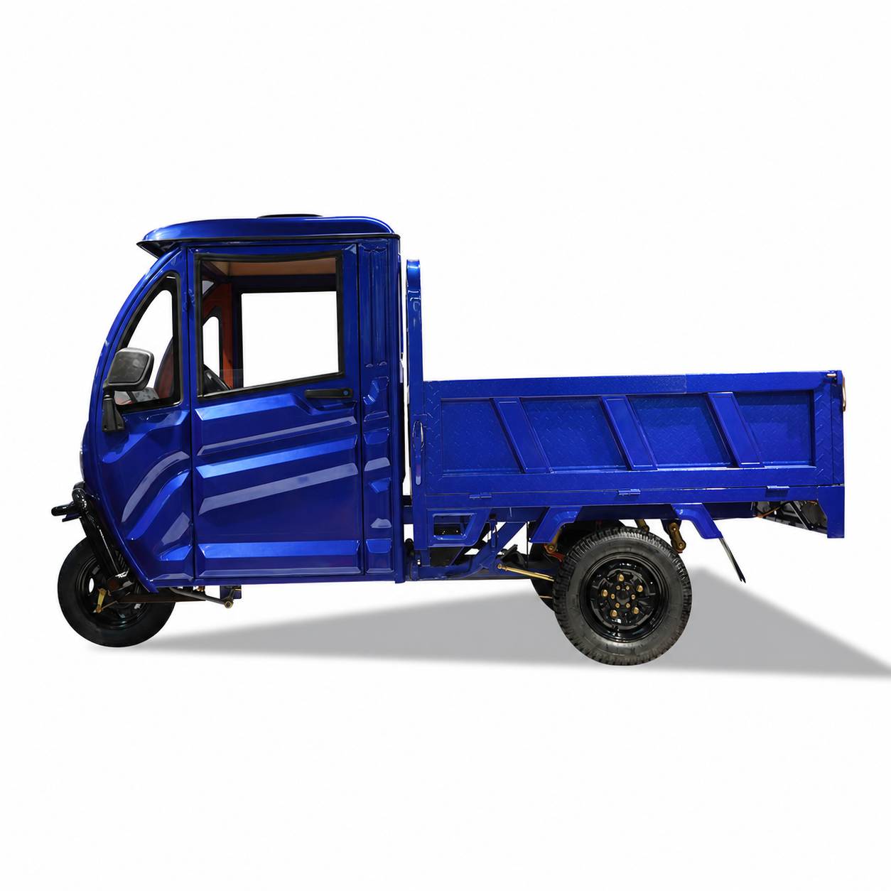 Customized Big Power Agricultural Electric Cargo Tricycle | Closed Cab High Load Trike Factory Whole