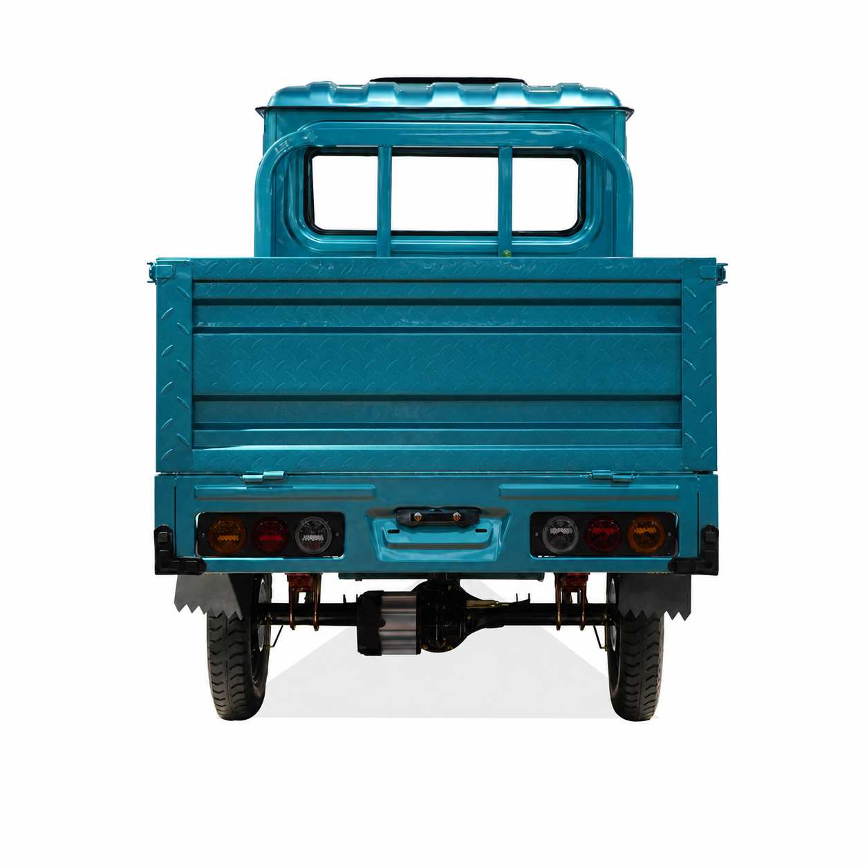 All-Weather Battery Cargo Three-Wheeler | Self-Unloading Tipper with Driver Cab | Farm and Worksite 