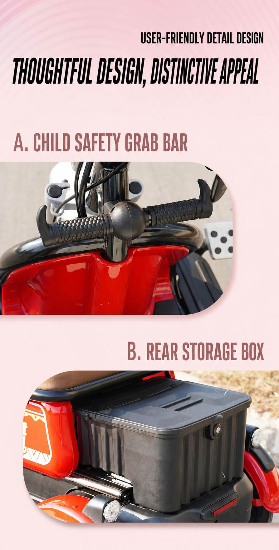 Dual-Seat Electric Mobility Tricycle | Convertible Passenger Scooter | Senior Family Travel