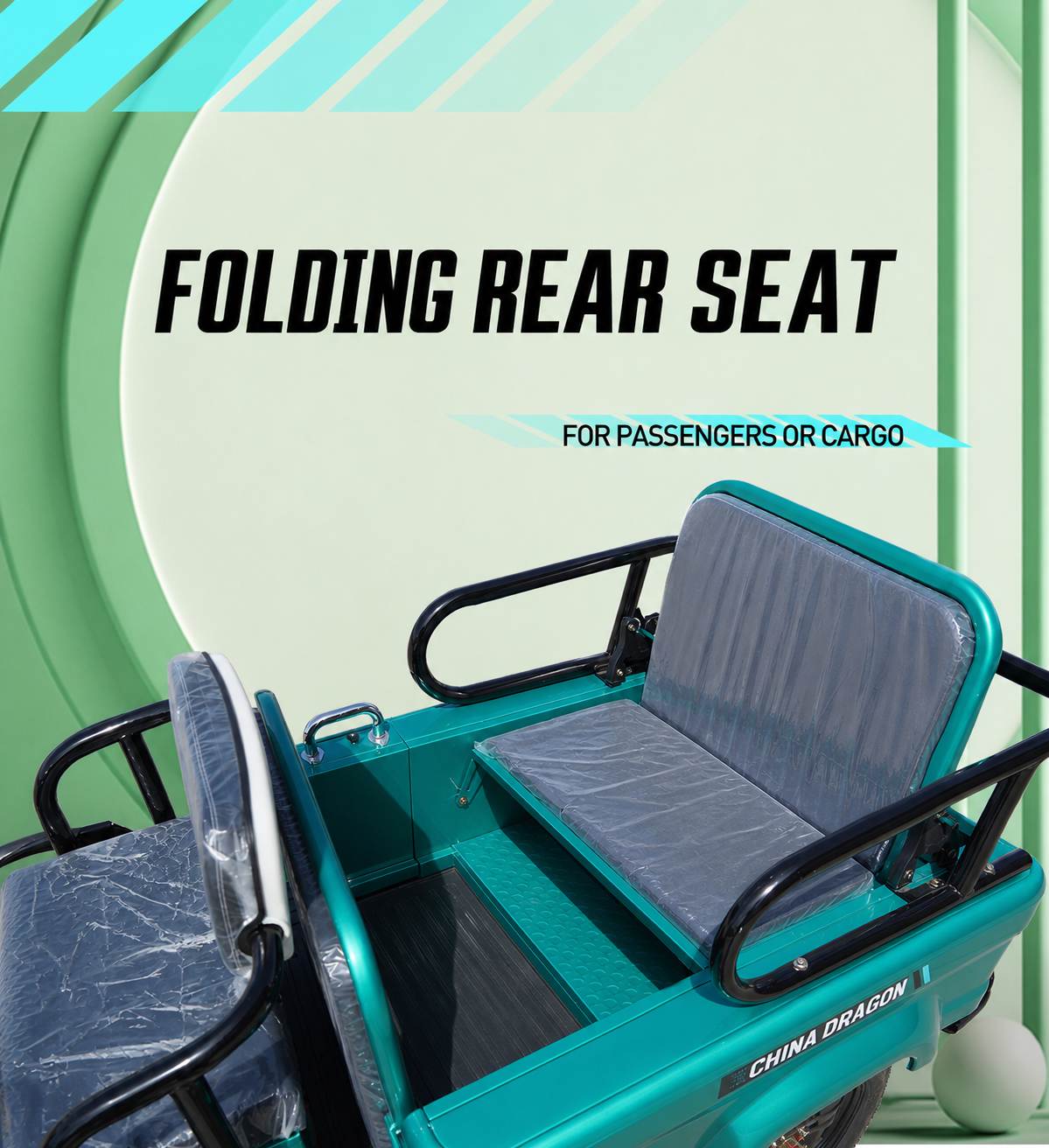 Multi-Passenger Electric Tricycle | Convertible Cargo & Family Mobility Scooter | Stable Three-Wheel Multi-Passenger Electric Tricycle | Convertible Cargo & Family Mobility Scooter | Stable Three-Wheel