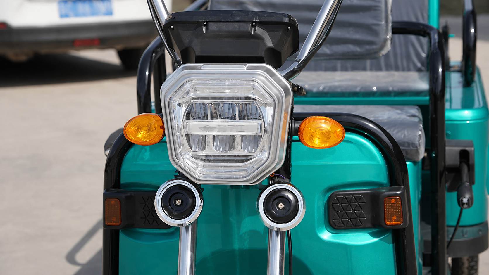 Multi-Passenger Electric Tricycle | Convertible Cargo & Family Mobility Scooter | Stable Three-Wheel Multi-Passenger Electric Tricycle | Convertible Cargo & Family Mobility Scooter | Stable Three-Wheel