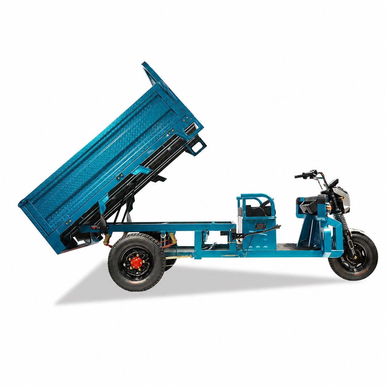 Electric Cargo Tricycle | 1500W Motor | 1.8m Steel Cargo Bed | Hydraulic Dump