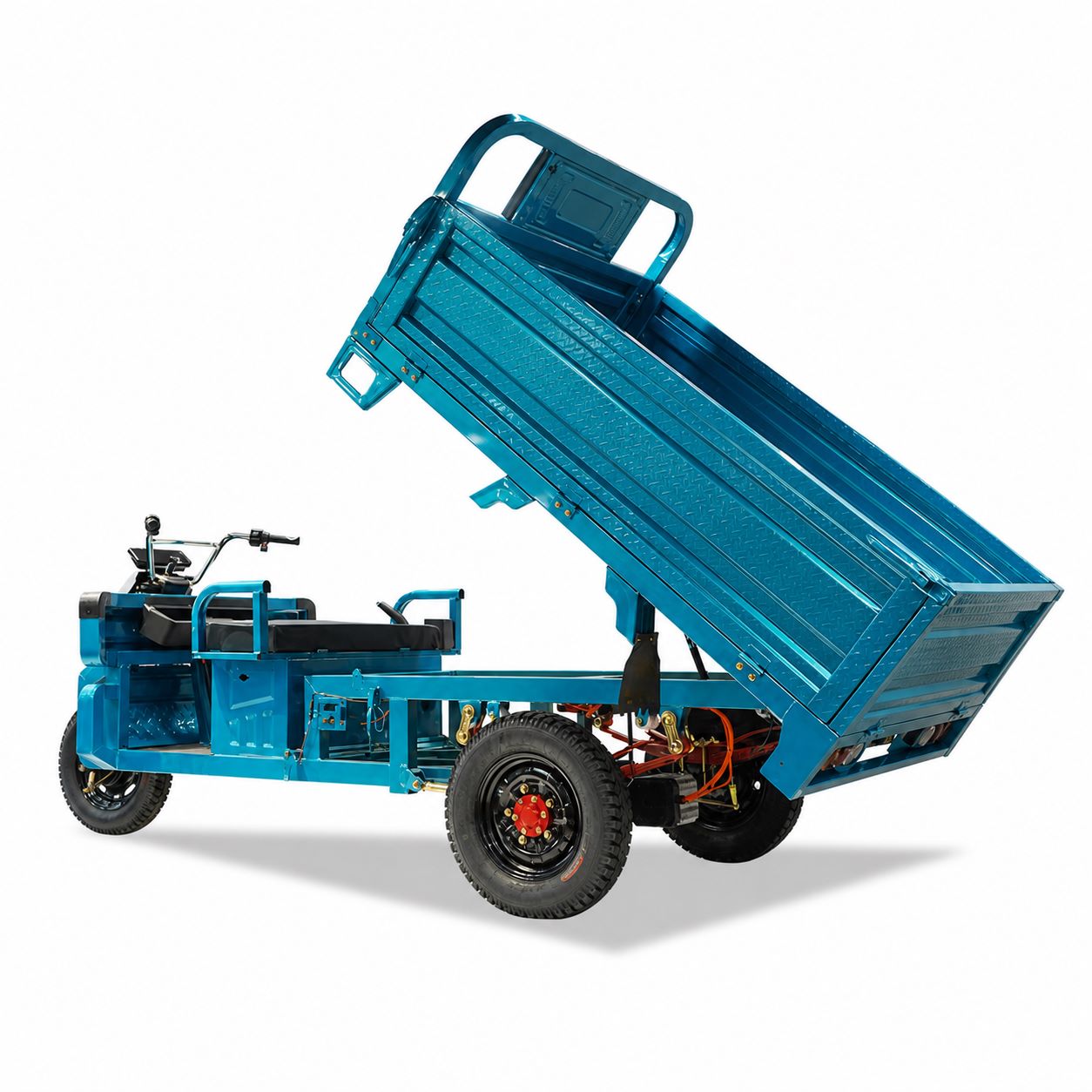 Electric Cargo Tricycle | 1500W Motor | 1.8m Steel Cargo Bed | Hydraulic Dump