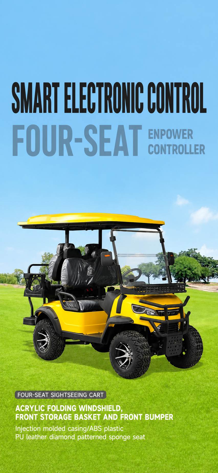 Electric Golf Cart | 4-Seat Off-Road Vehicle | Resort & Sightseeing Transport | Hot Sale Electric Golf Cart | 4-Seat Off-Road Vehicle | Resort & Sightseeing Transport | Hot Sale