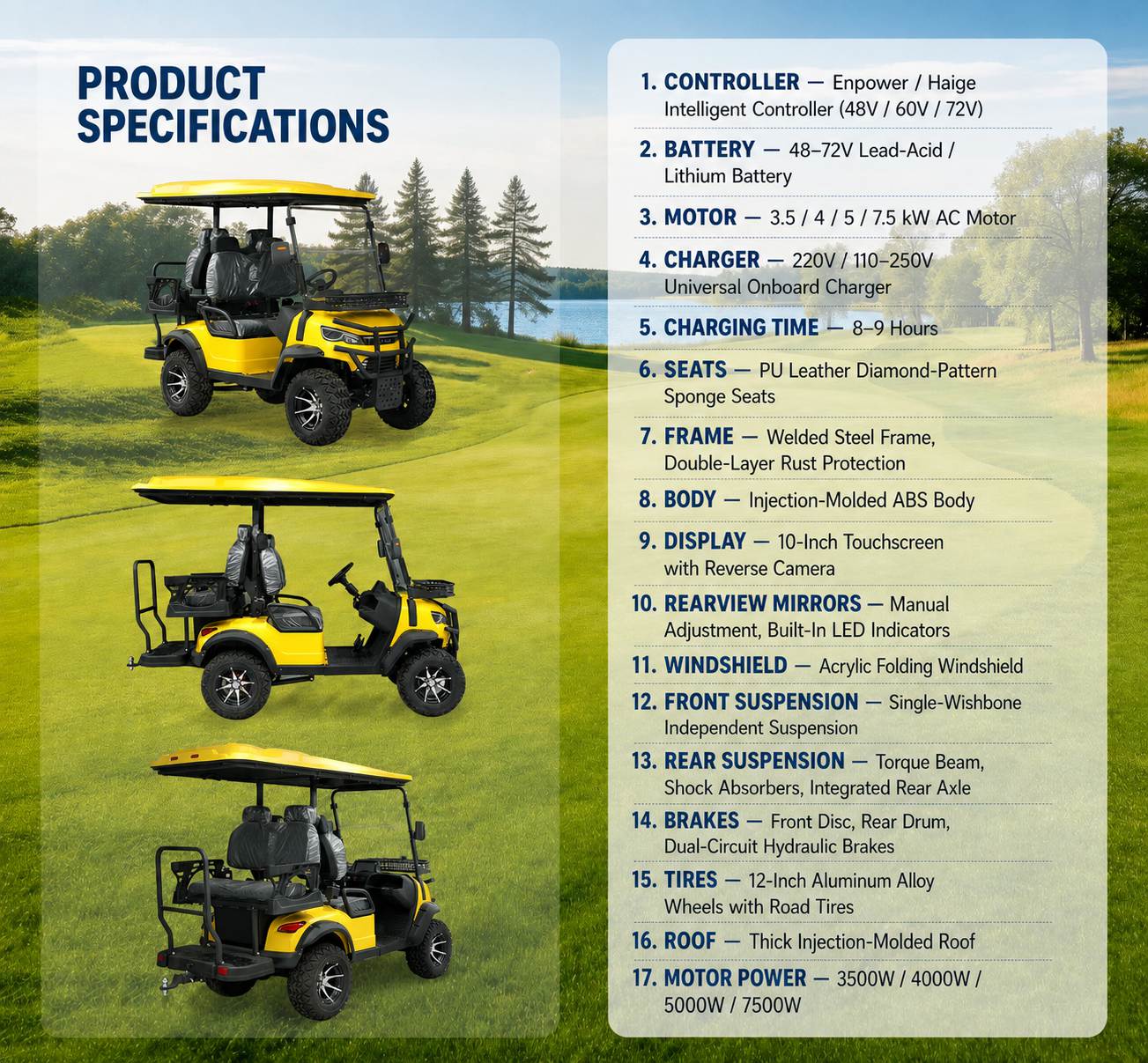 Electric Golf Cart | 4-Seat Off-Road Vehicle | Resort & Sightseeing Transport | Hot Sale Electric Golf Cart | 4-Seat Off-Road Vehicle | Resort & Sightseeing Transport | Hot Sale