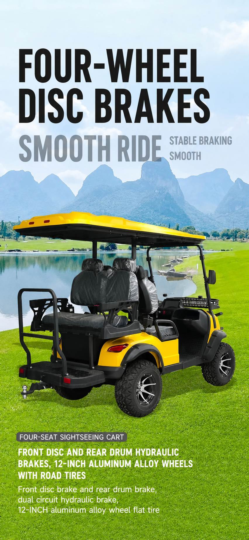 Electric Golf Cart | 4-Seat Off-Road Vehicle | Resort & Sightseeing Transport | Hot Sale Electric Golf Cart | 4-Seat Off-Road Vehicle | Resort & Sightseeing Transport | Hot Sale