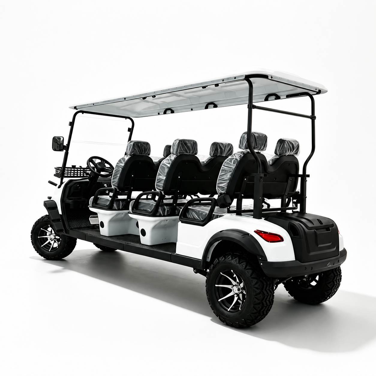 6-Seat Electric Golf Cart | Multi-Passenger Sightseeing Shuttle | Resort & Hotel Transport