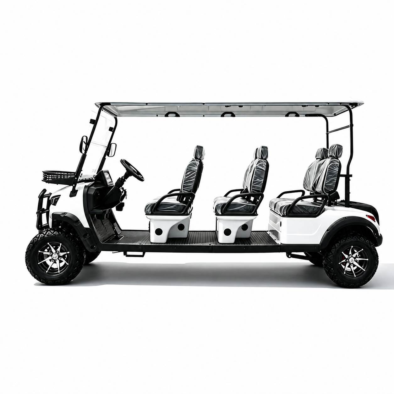 6-Seat Electric Golf Cart | Multi-Passenger Sightseeing Shuttle | Resort & Hotel Transport
