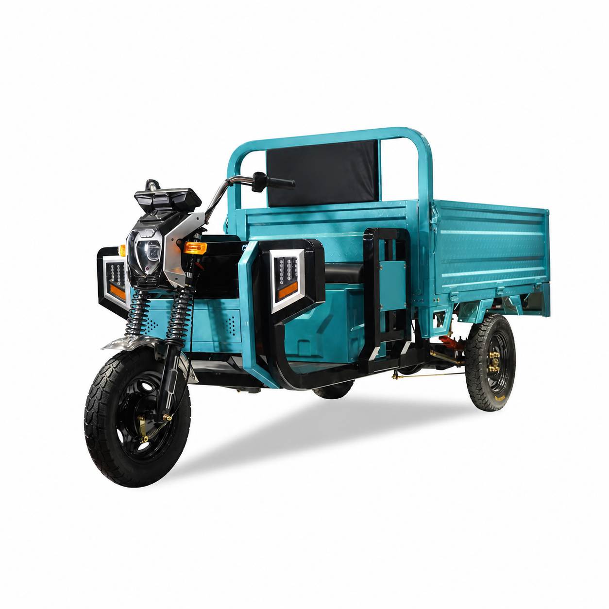 Heavy-Duty Electric Dump Cargo Tricycle | 1.6m Steel Cargo Bed | One-Touch Hydraulic Tipper