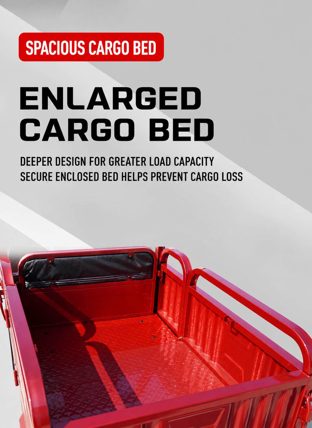 Electric Cargo Tricycle | Passenger & Cargo Convertible | Folding Seats|Family Delivery & Daily Use