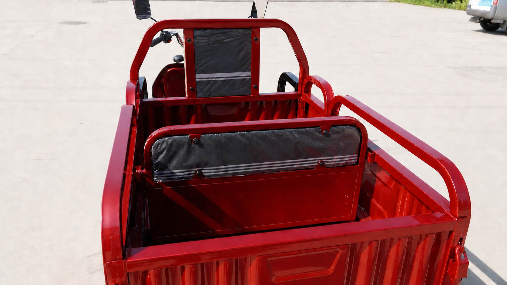 Electric Cargo Tricycle | Passenger & Cargo Convertible | Folding Seats|Family Delivery & Daily Use