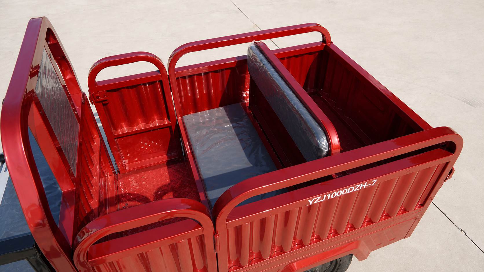 Electric Cargo Tricycle | Passenger & Cargo Convertible | Folding Seats|Family Delivery & Daily Use