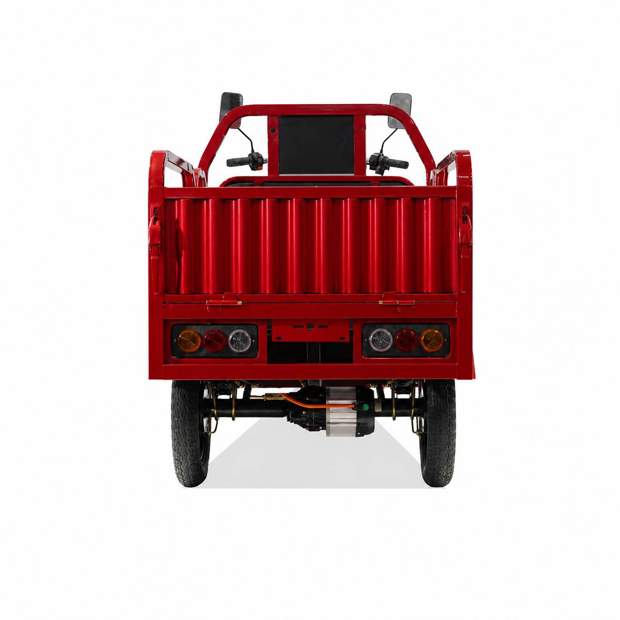 Electric Cargo Tricycle | Passenger & Cargo Convertible | Folding Seats|Family Delivery & Daily Use