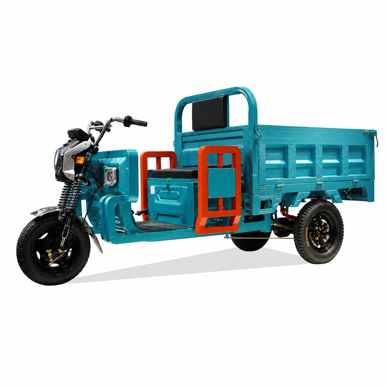 Heavy-Duty Electric Cargo Tricycle | 1.6m Steel Cargo Bed|1000W Utility Three-Wheeler|Farm Delivery