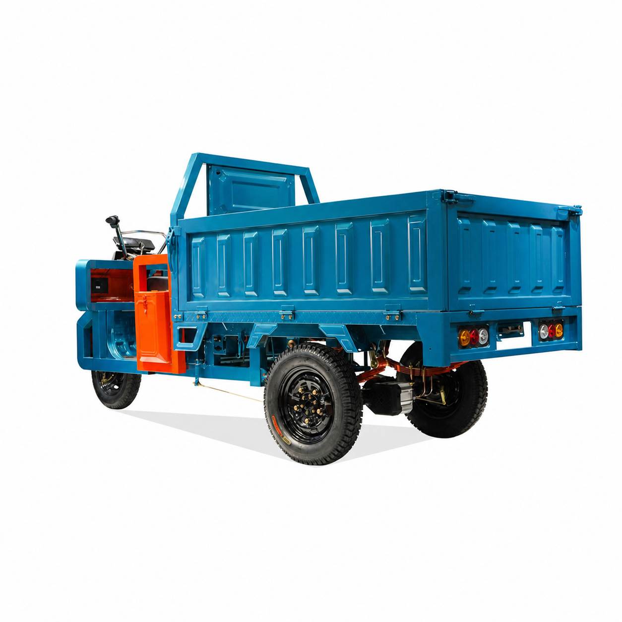 Electric Cargo Tricycle | 1200W Heavy-Duty Three-Wheel Utility Vehicle | Hydraulic Dump