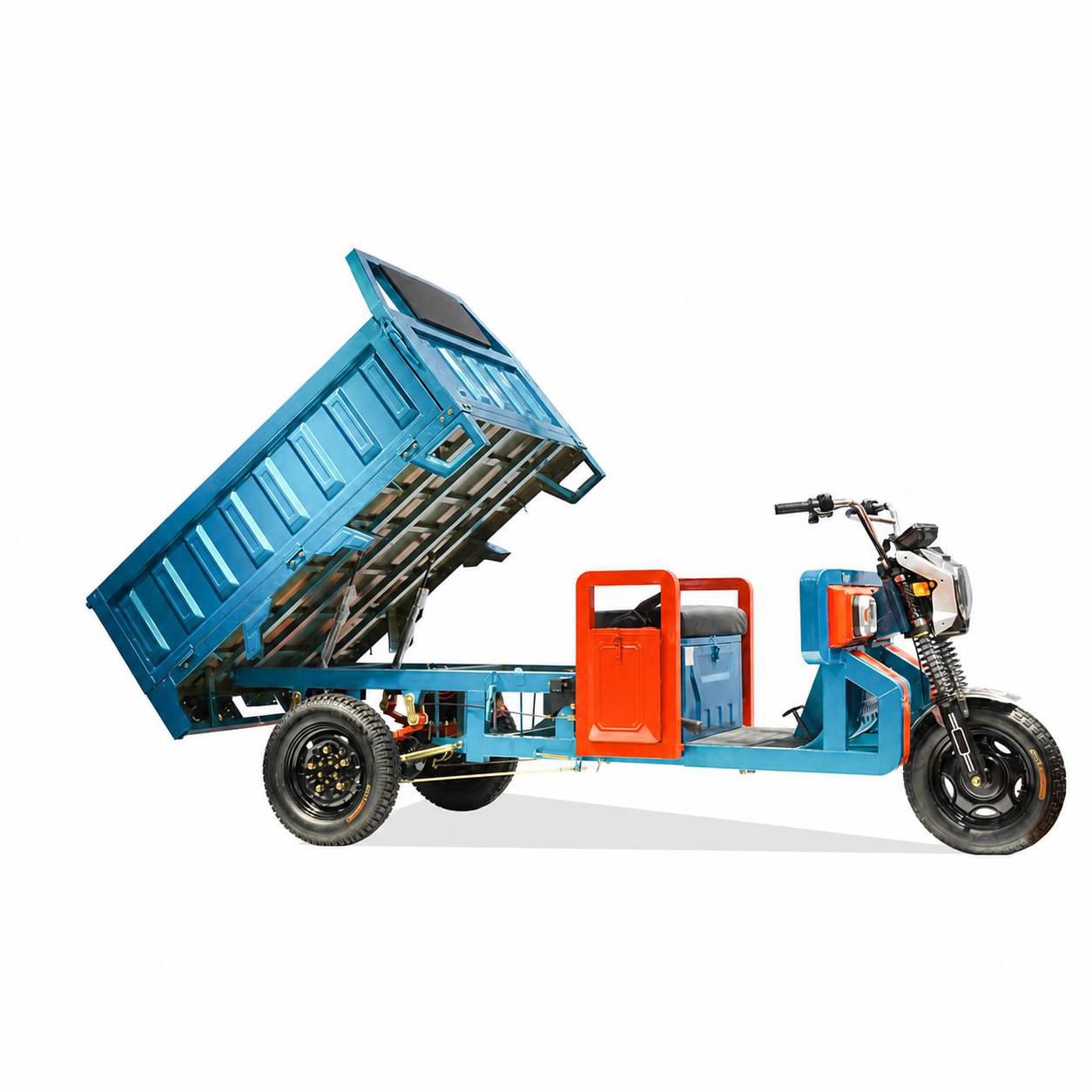Electric Cargo Tricycle | 1200W Heavy-Duty Three-Wheel Utility Vehicle | Hydraulic Dump