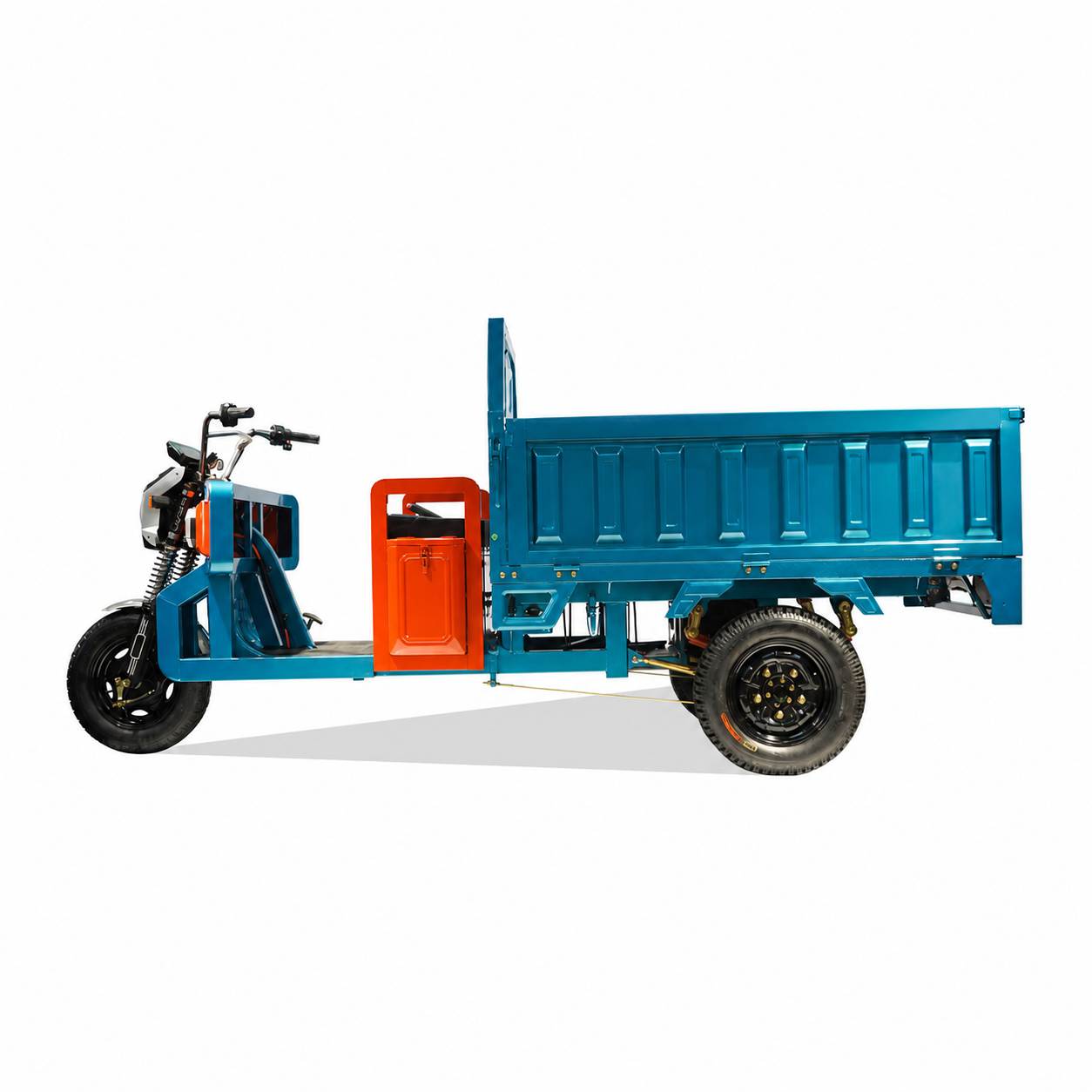 Electric Cargo Tricycle | 1200W Heavy-Duty Three-Wheel Utility Vehicle | Hydraulic Dump