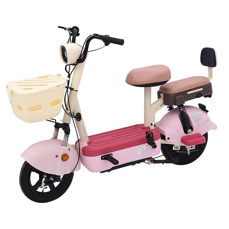 Electric Bicycle | Urban Commuter E-Bike with Front Basket, LED Headlight & Tubeless Tires
