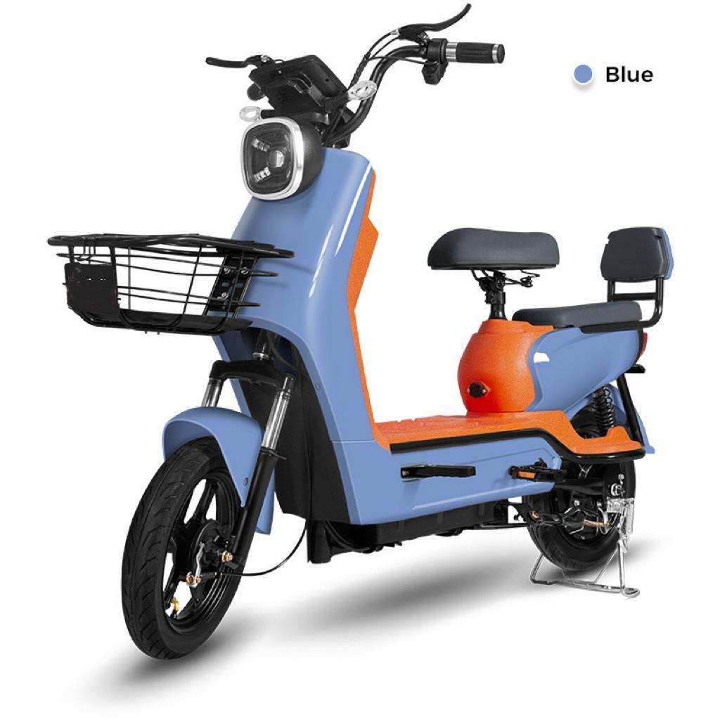 25 MPH Long-Range Electric Scooter with Dual Seats, Basket, LED Light & 40–60 km Range