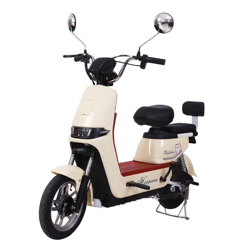 350W Step-Through Electric Scooter with Dual Seats, LED Headlight & 30° Climbing