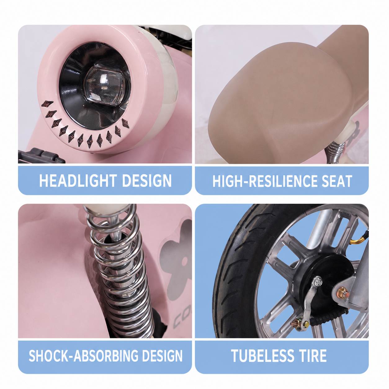 Compact Step-Through Electric Bike with Brushless Motor, Dual Seats, Basket & 30° Climbing