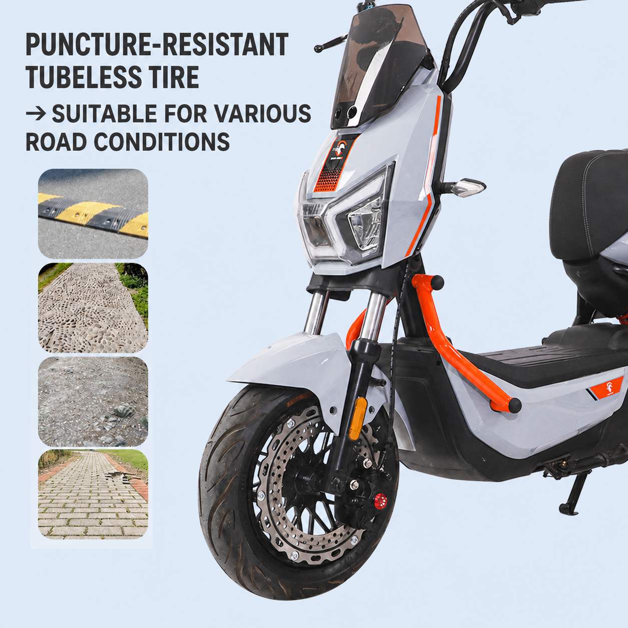 Compact Urban Electric Scooter with Brushless Motor, LED Headlight, Backrest & 30° Climbing