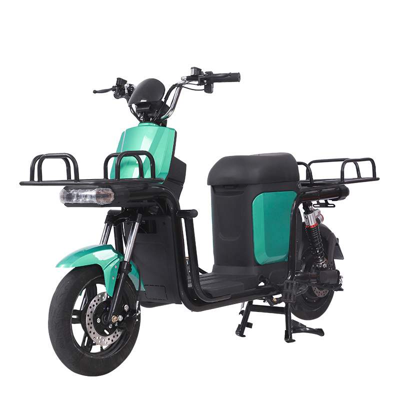 High-Power Long-Range Electric Delivery Bike with Cargo Racks for Food Delivery Riders