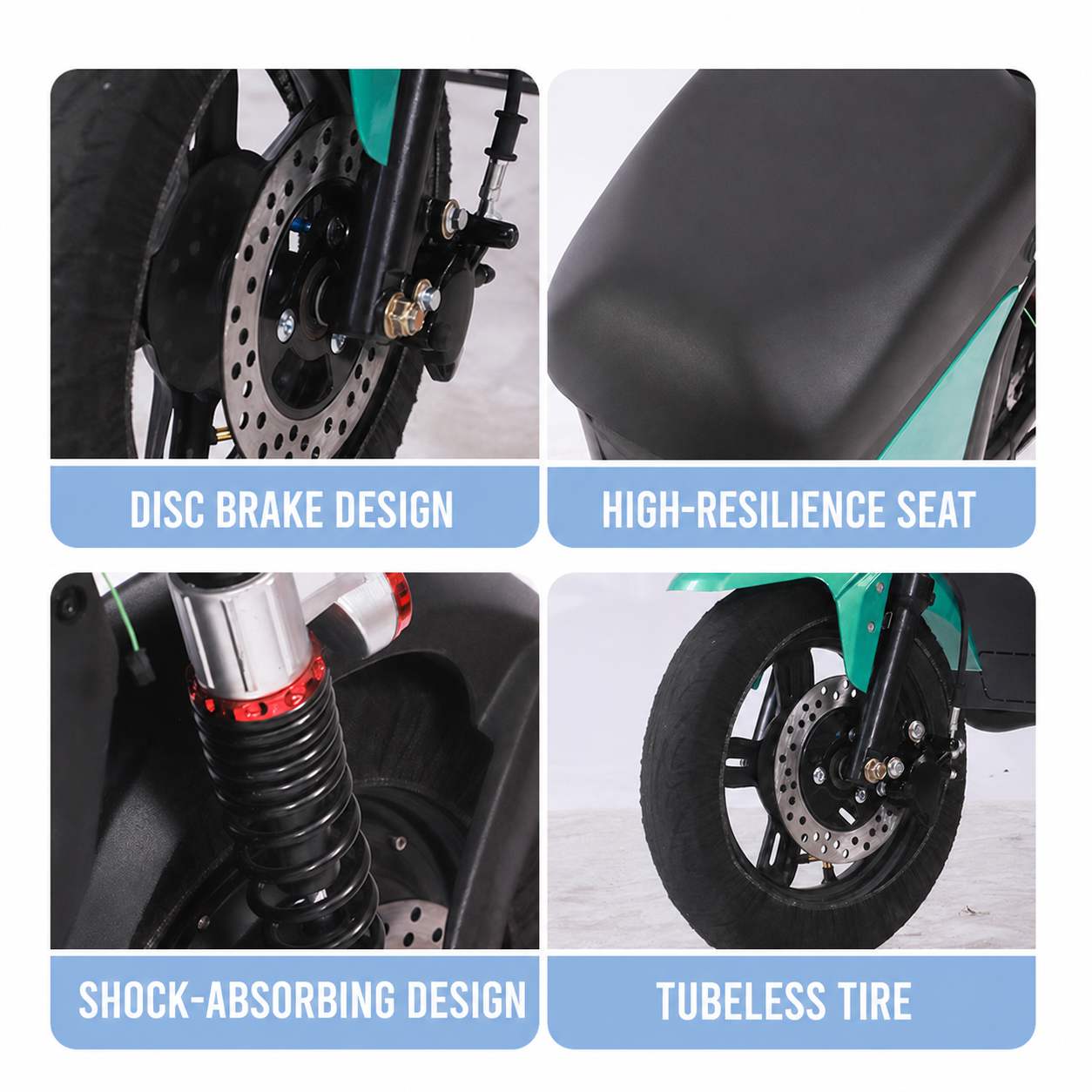 High-Power Long-Range Electric Delivery Bike with Cargo Racks for Food Delivery Riders