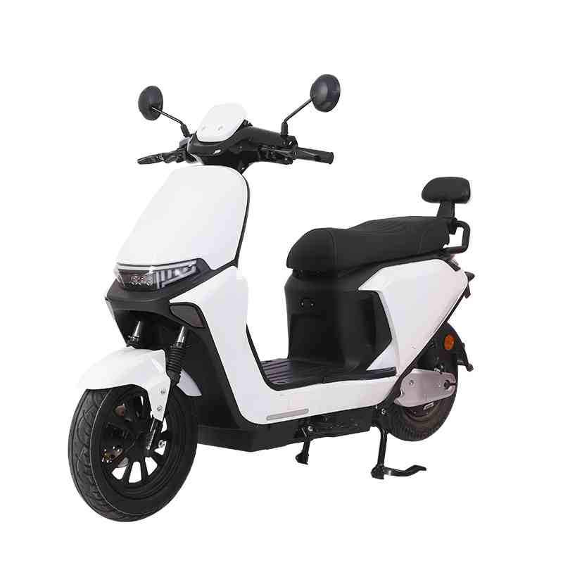 Minimalist Step-Through Electric Scooter with Brushless Motor, LED Headlight