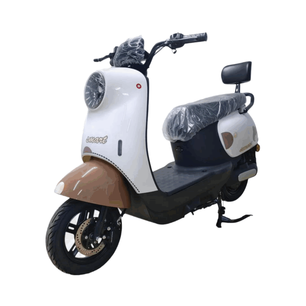 Compact Dual-Seat Electric Scooter with Brushless Motor for Urban Commuting