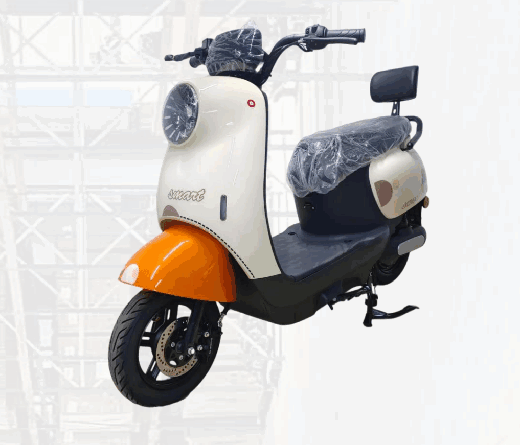 Compact Dual-Seat Electric Scooter with Brushless Motor for Urban Commuting