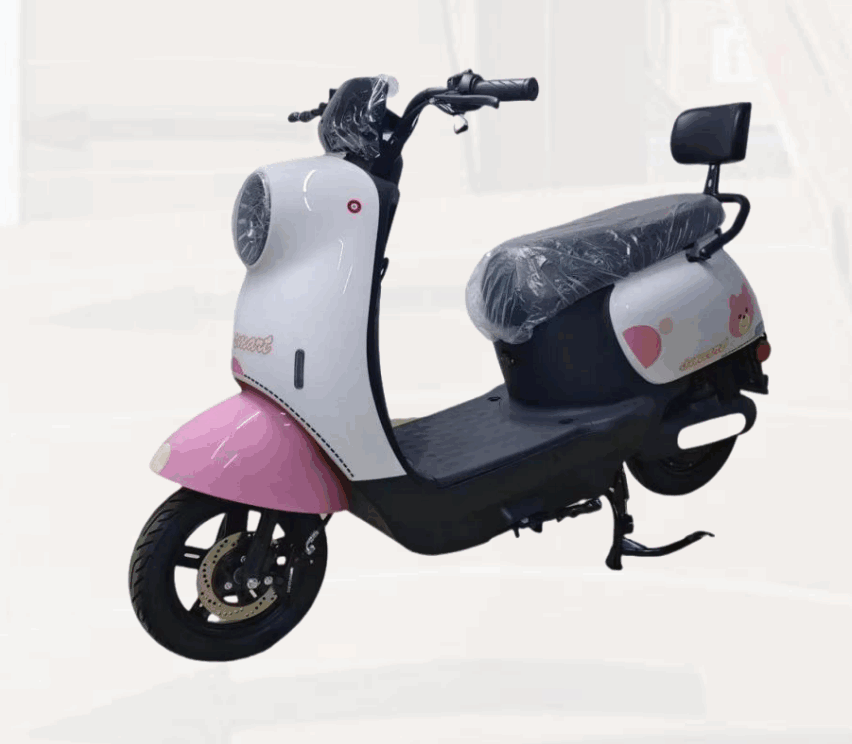 Compact Dual-Seat Electric Scooter with Brushless Motor for Urban Commuting