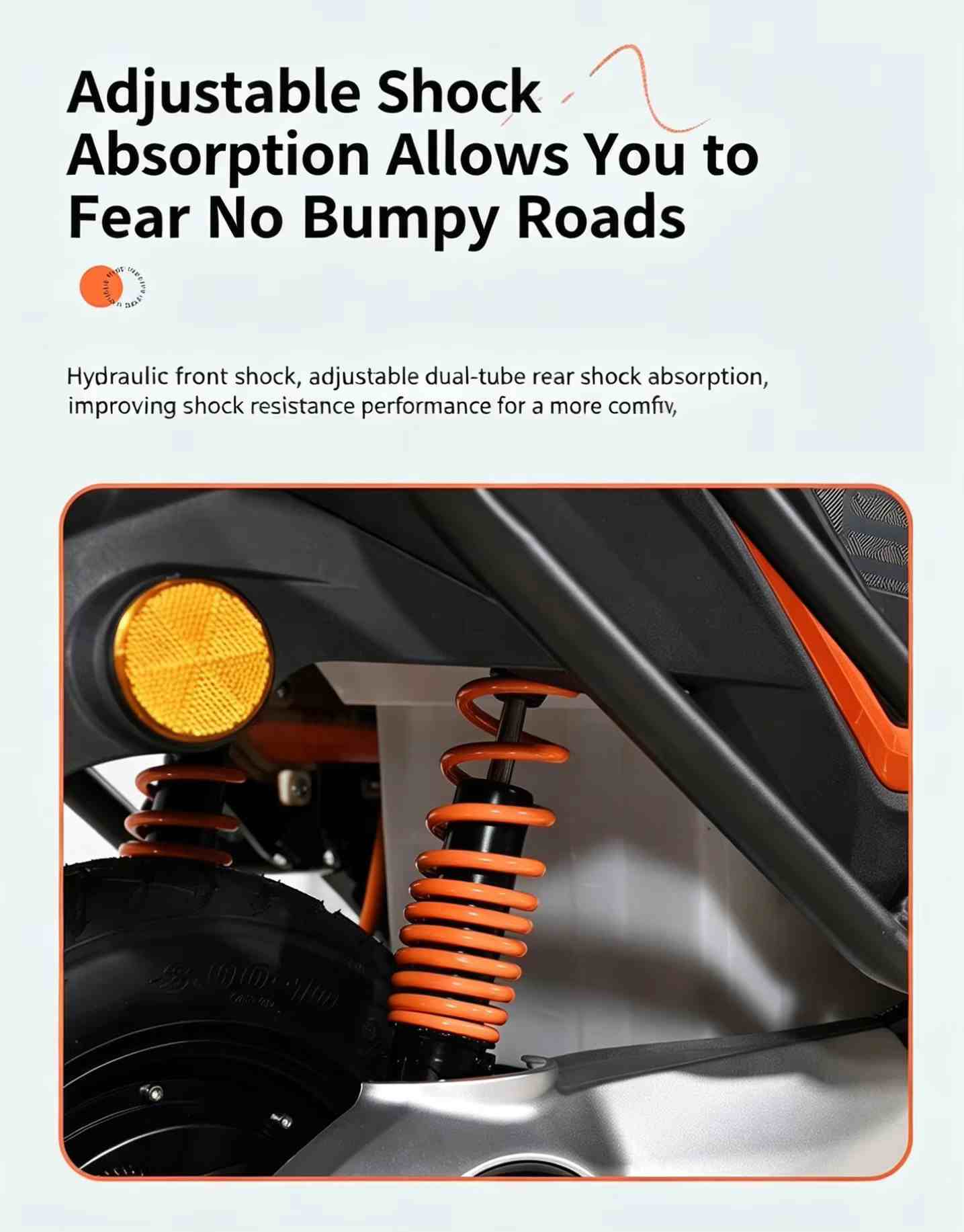 Heavy-Duty Cargo Electric Scooter with Dual Baskets, Long Seat and Suspension