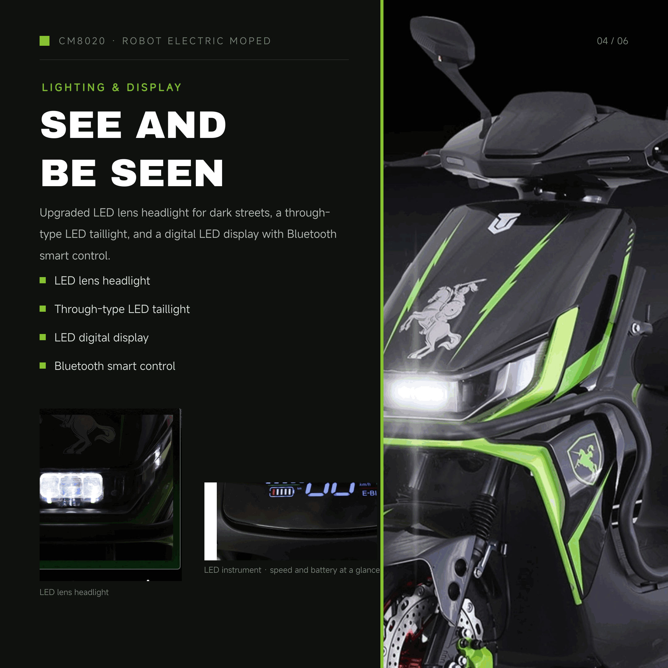 Electric Moped for Adults 60V/72V – Removable Battery | 31–60 km Range | Disc Brake Electric Moped for Adults 60V/72V – Removable Battery | 31–60 km Range | Disc Brake