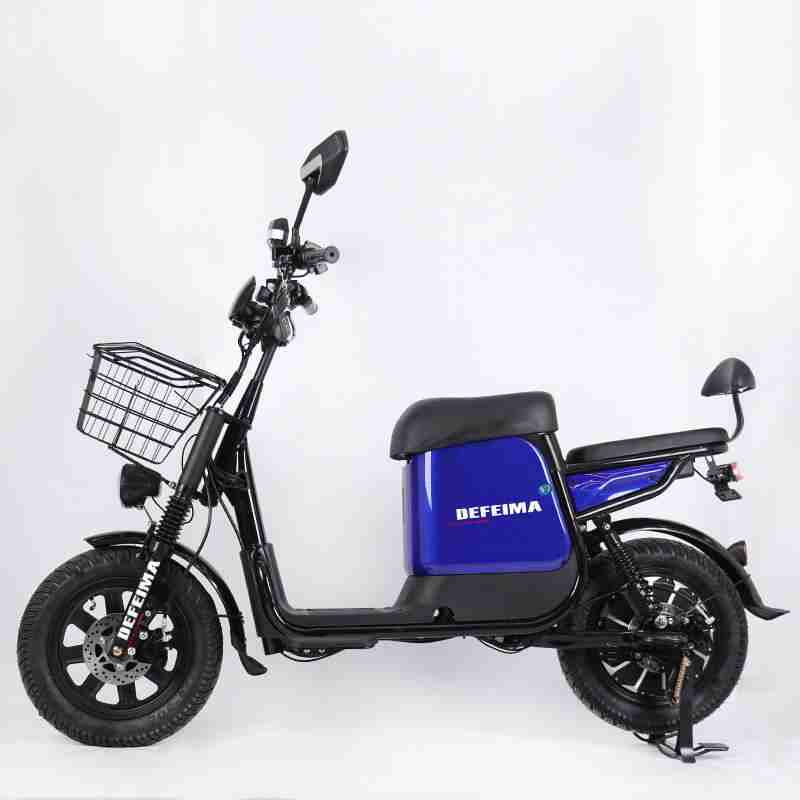 Electric Cargo Scooter with Front Basket, Rear Rack, Fat Tires & Under-Seat Storage